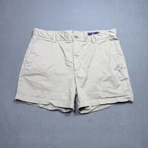 Vineyard Vines Shorts Womens 36 Khaki Chino Mom 4" Inseam Active Stretch Twill